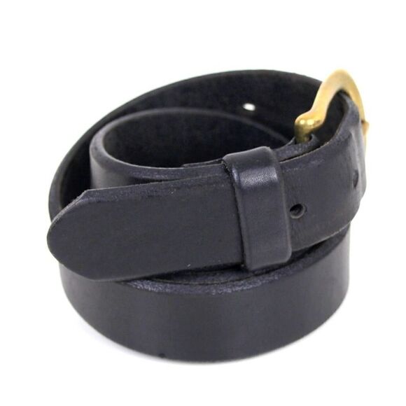Eddie Bauer BLACK GENUINE LEATHER 1.25"Wd CASUAL DRESS MEN'S BELT Sz 38 (28D - Picture 6 of 15